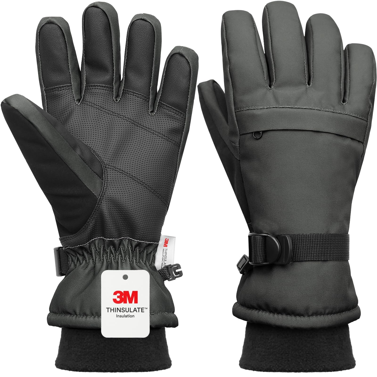 Ski Gloves,Snow Gloves Waterproof Winter Warm Cold Weather Touchscreen Gloves for Parent&amp; Child Kids Skiing,Snowboarding