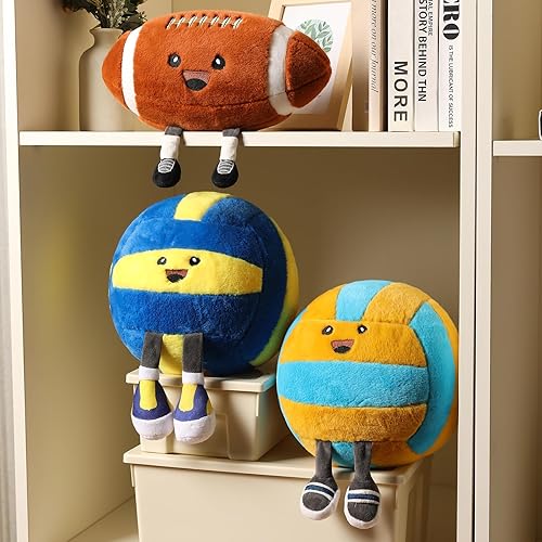 Miniatura 4 de Divertida almohada de voleibol con patas, bonito juguete de peluche para niños y niñas, almohada de voleibol, regalo para decoración de habitación,