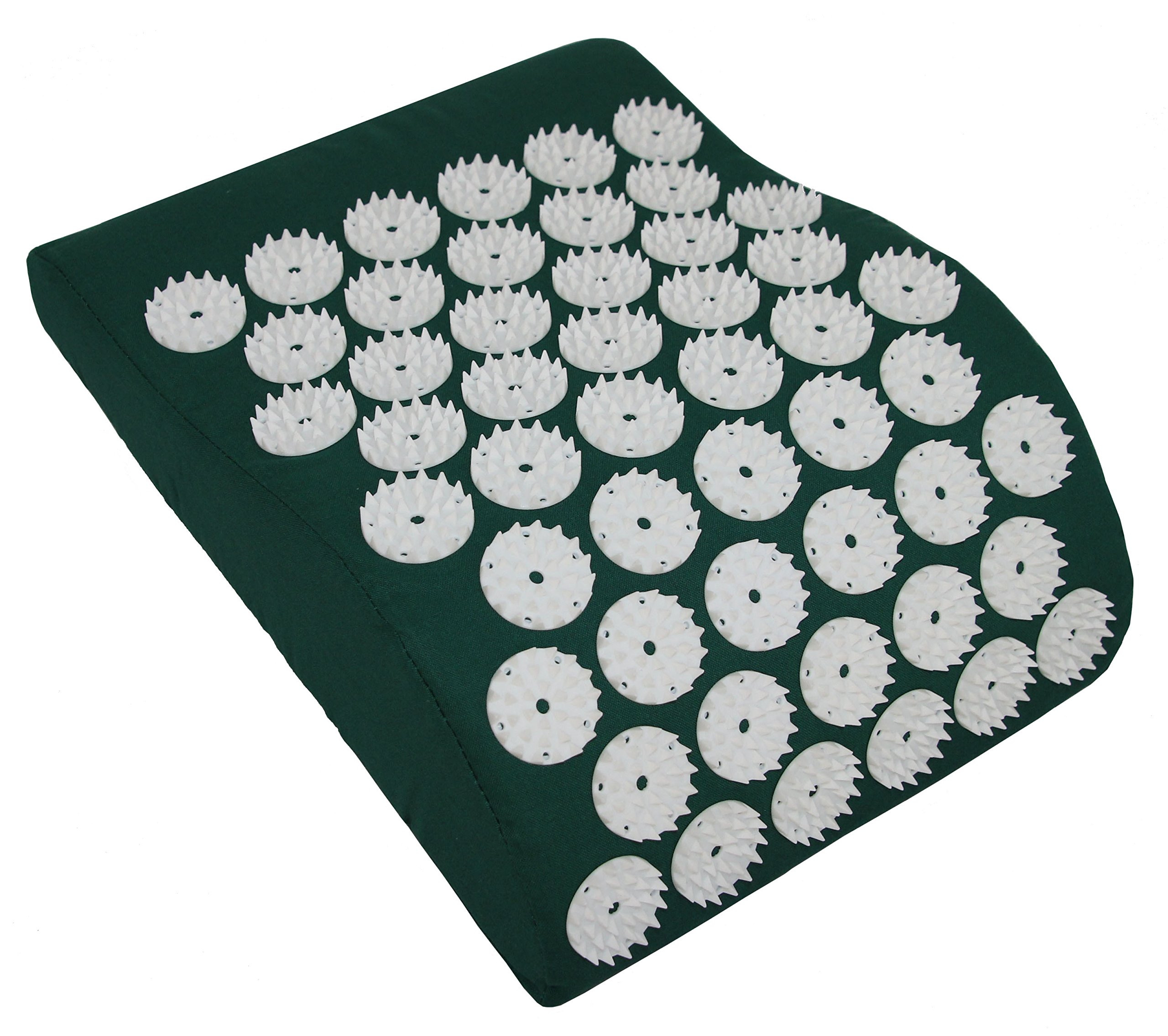 Coussin d'acupression de qualité supérieure – Avec des pointes – Pour se détendre la nuque et trouver la paix – Vert – Écologique – 31 x 23 cm