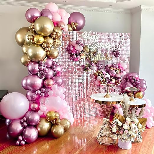 Product image for PartyWoo Purple Shades Balloon Garland Kit 140 pcs - 4