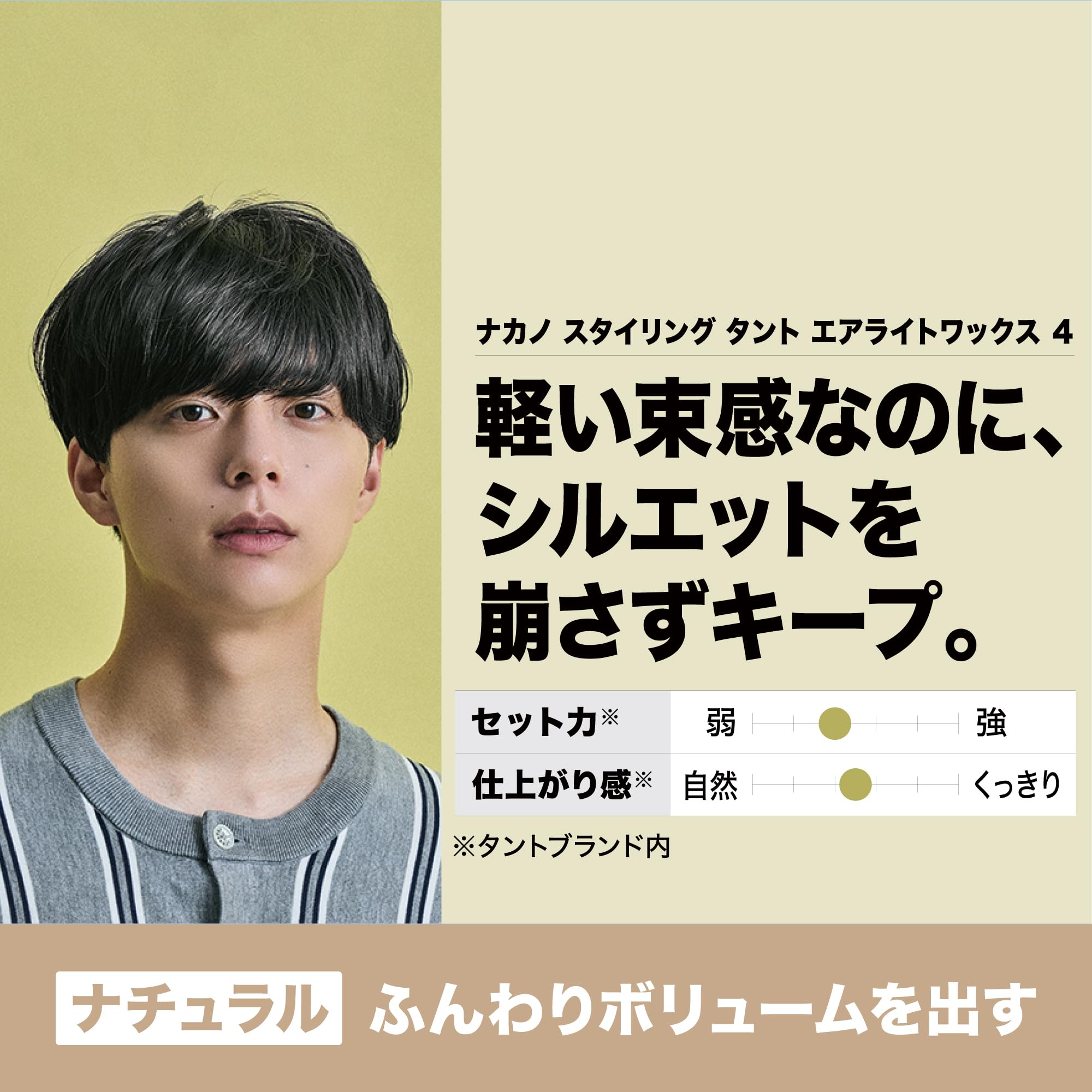 Amazon | ナカノ スタイリング タント エアライトワックス 4 90g