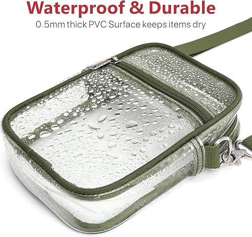 Miniatura 6 de PACKISM Bolsa transparente para eventos de estadio Monederos pequeños transparentes para mujer, bolsa bandolera para conciertos y eventos deportivos