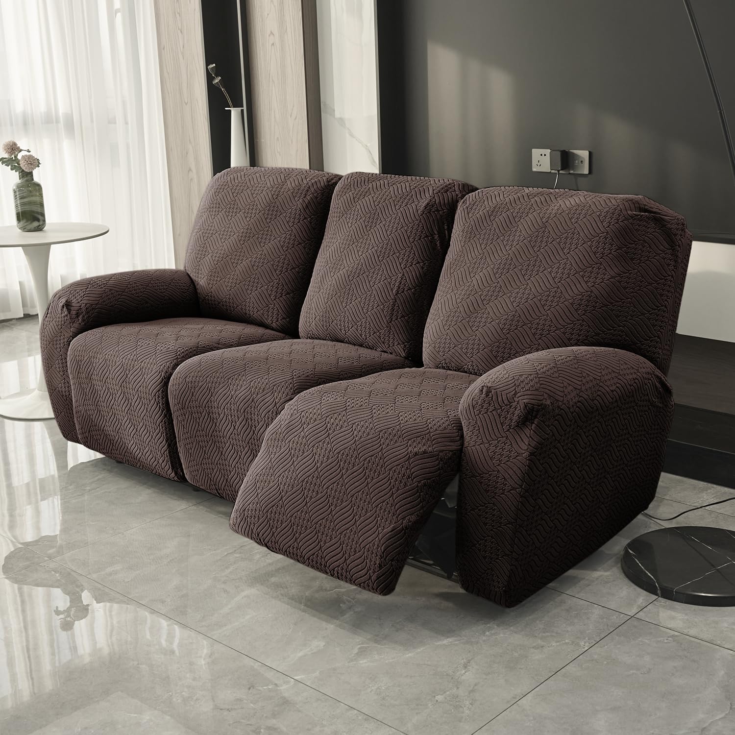 HOKIPO Recliner Sofa Cover - Navy Blue -22