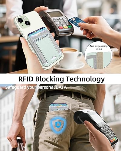 Miniatura 233 de ExtreLife Magsafe Wallet, cartera magnética más fuerte para iPhone 17/16/15/14/13/12, para tarjetero Magsafe con 2 ranuras para tarjetas, bloqueo