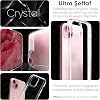 Minesk iPhone 15 ile Uyumlu Crystal Clear (Ultra Şeffaf Silikon) Kılıf Arkası Sert Polikarbonat Kenarları Yumuşak TPU Darbe Emici iç Hava Yastığı Destekli Kapak (15)
