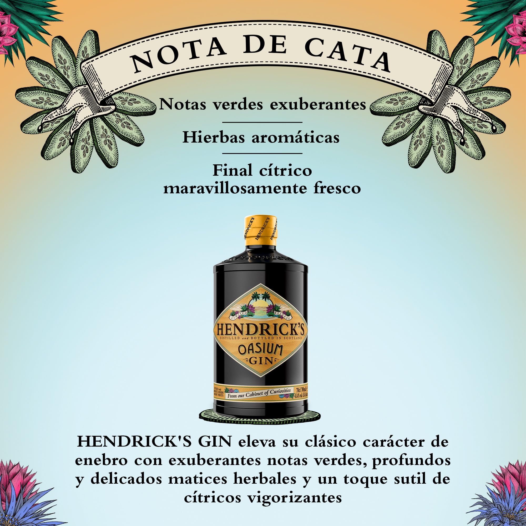 Hendrick’s Oasium Gin, Edición Limitada, 70cl