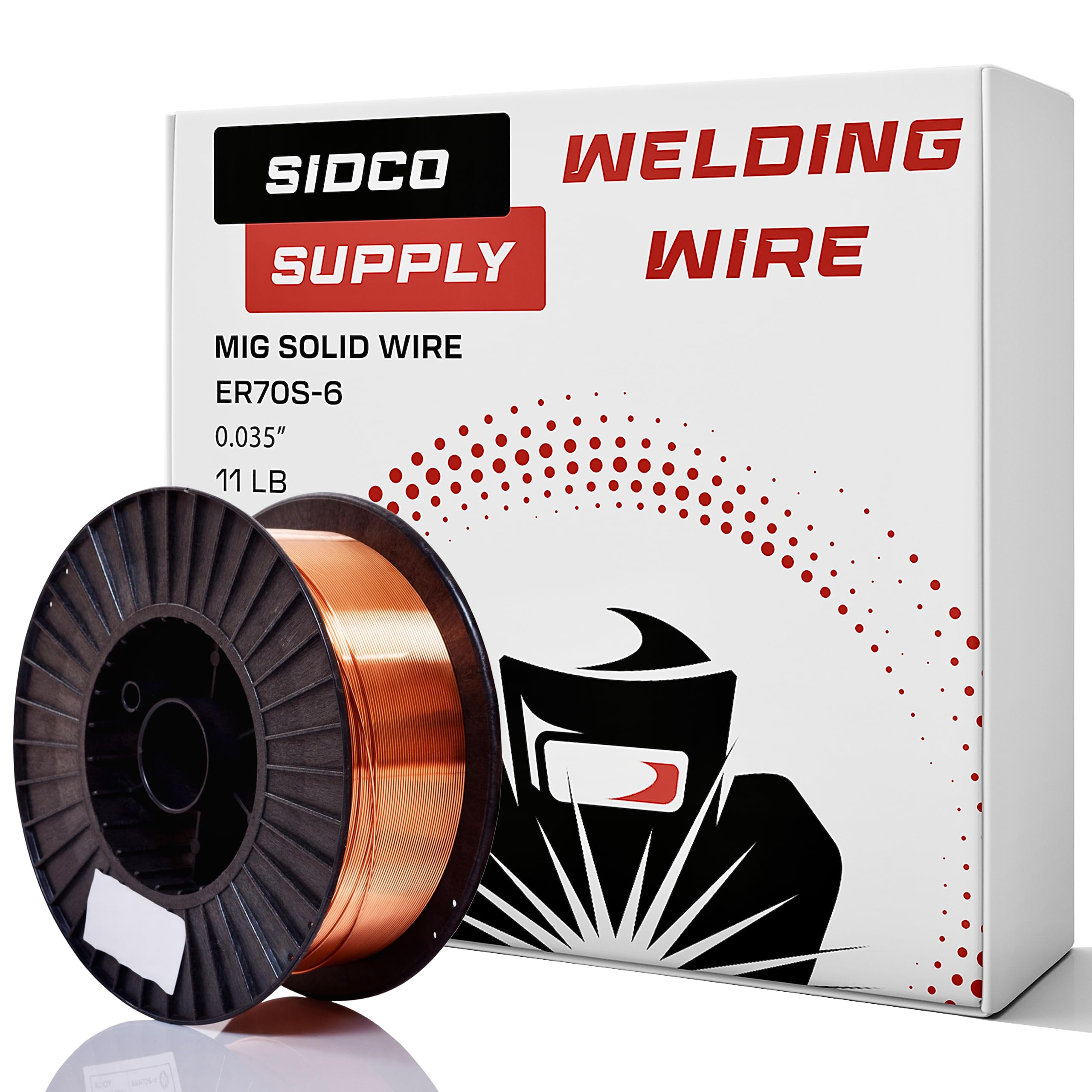 Sidco Supply Solid MIG 0.35 Welding Wire - ER70S-6 MIG Wire - 0.35