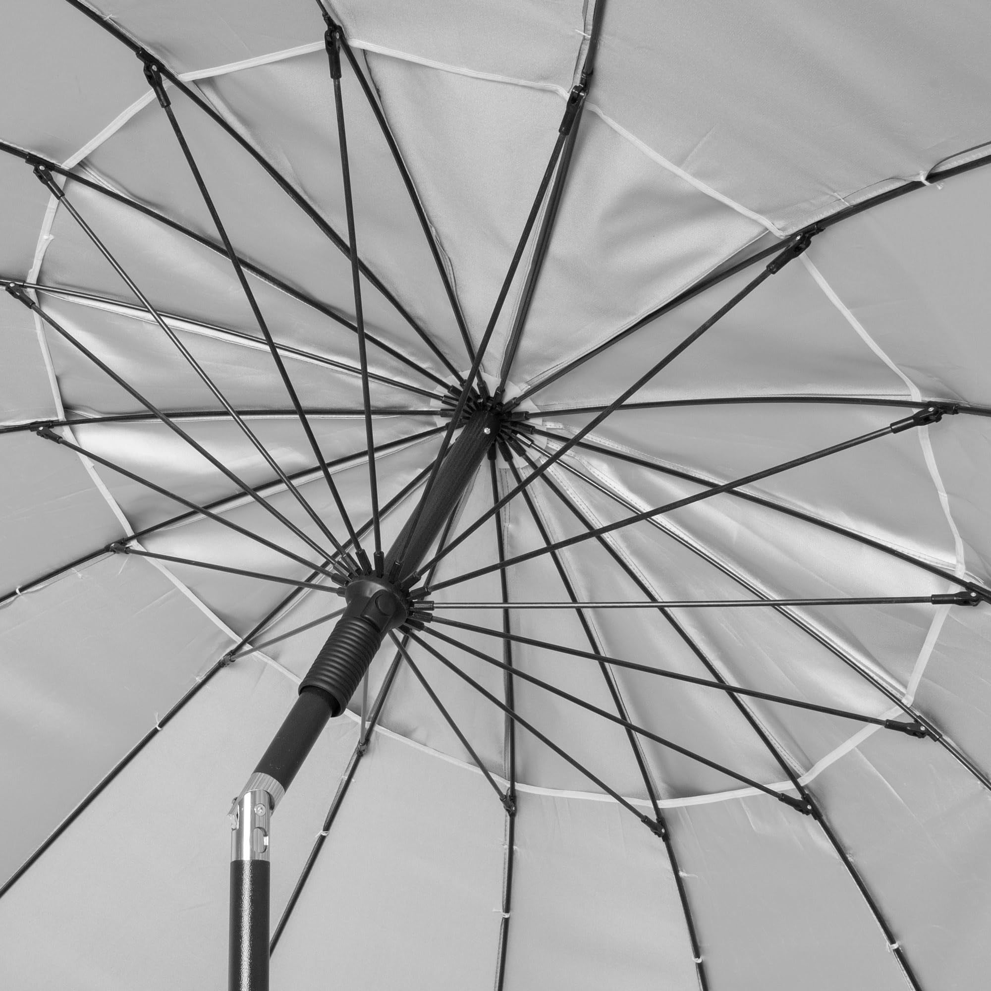 AKTIVE Sombrilla playa anti viento plegable e inclinable Ø240 cm, Con protección UV 50, paravientos playa, sombrillas parasol grandes, incluye bolsa de transporte y protección
