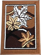 Carpet Art Emporium Kashmiri Silk Doormat Washable Anti-Skid Carpet for Home Kitchen Bathroom Living Room (40x57 CM, Bronze)