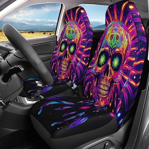 Miniatura 4 de Juego de 2 fundas protectoras de asiento para automóvil, con diseños de playa, atardecer y palmeras, accesorios interiores, protectores,