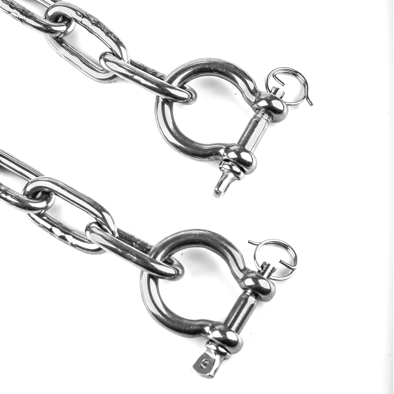 Stainless Steel Anchor Chain with Advanced Lock Ring Shackles Avaiable in 4 Sizes.