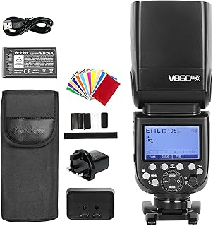 GODOX V860III-C TTL Camera Flash 2.4G 1/8000s HSS Built-in Lithium Battery and LED Modeling Light Compatible with Canon 6D 50D 60D 1DX Camera and Godox XPro Wireless Flash Trigger Transmitter