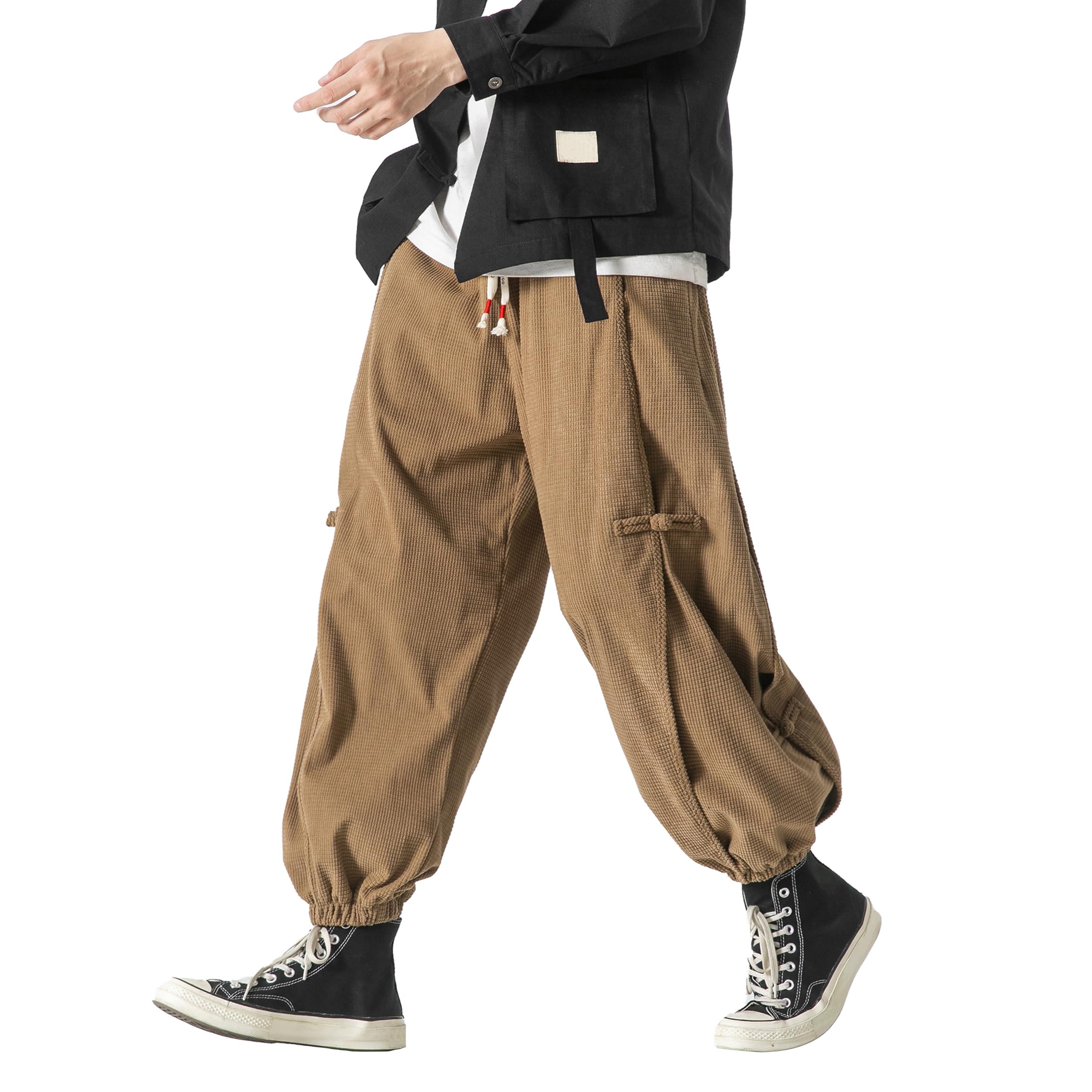 Men's Joggers Sweatpants Casual Wide Leg Jogger Pants Lightweight Sweat Pants with Pockets