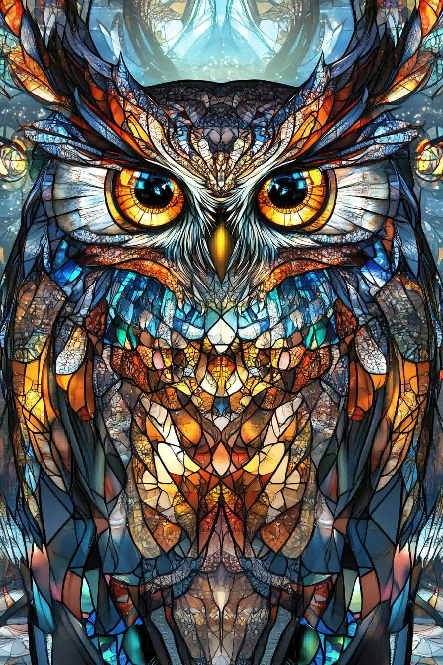 MAVINNE 5D Diamond Painting Animal Kits for Adults, DIY Diamond Art Kits with Full Drill Rhinestone Crystal, Cross Stitch Embroidery Kit, Home Wall Decor, Gift - 30x40 cm B85