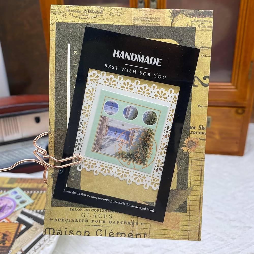 【コラージュスターター素材大量セット】紙モノ ステッカー 詰め合わせ まとめ売り コラージュスターター素材大量セット】紙モノ ステッカー