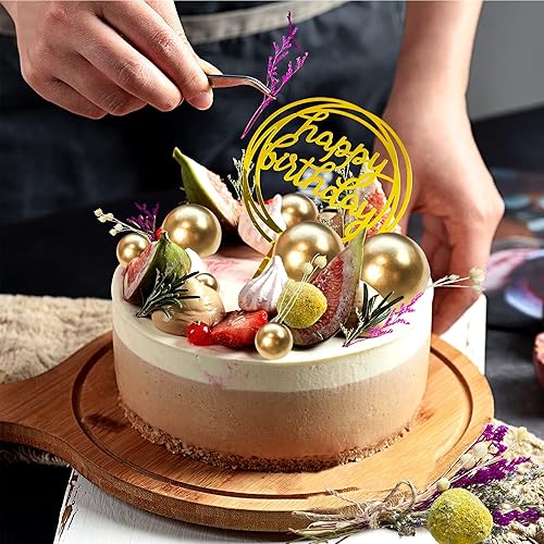 Miniatura 5 de 44 piezas de mini bolas para decoración de tartas, decoración de pastel de espuma, bolas de perlas sintéticas, flores secas artificiales,