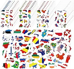 32 folhas de adesivos de bandeira do país para decoração, mais de 400 peças de adesivos de bandeira do mundo para scrapbooking, impermeável, adesivo de viagem pelo mundo, adesivo country para garrafas