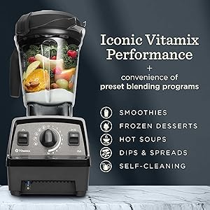 Vitamix Propel Series 750 Blender with Four Blending Programs, Self-Cleaning Program, Professional-Grade Blender for Smoothies, Soups and More, Stainless-Steel Blades, 64 Oz Container, White