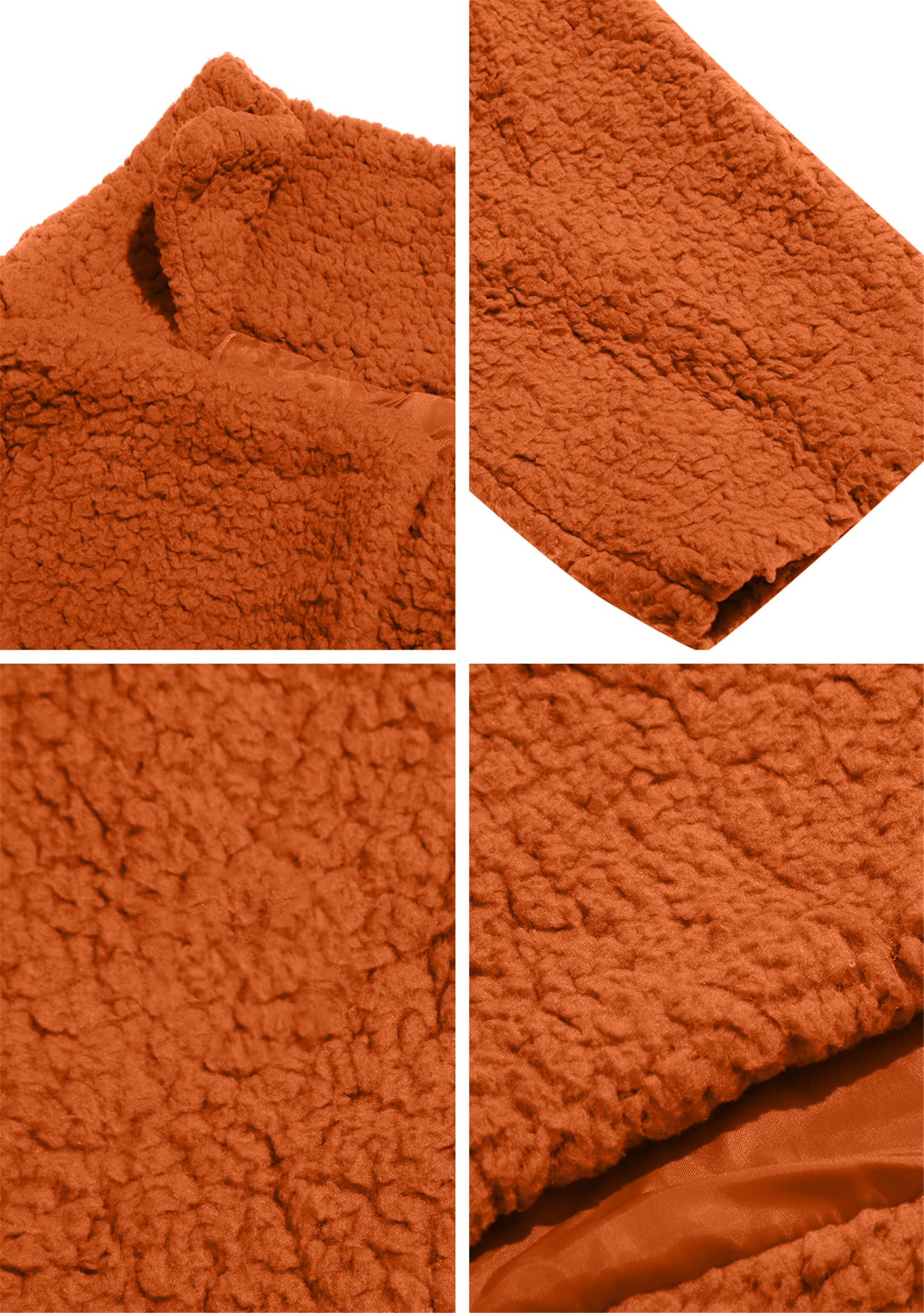 OMZIN Donne Inverno Manica Lunga Oversize Fuzzy Pile Cappotti Lunghi Capispalla