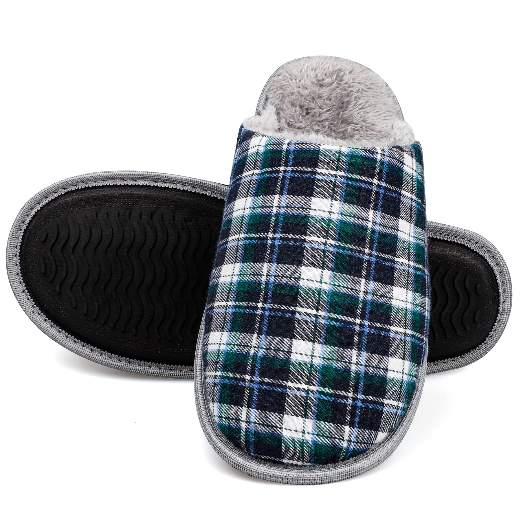 riemot Pantofole Uomo Ciabatte Invernali Inverno Casa Morbida Autunno Inverno Memoria Schiuma Pavimento Indoor Outdoor 38-47 EU