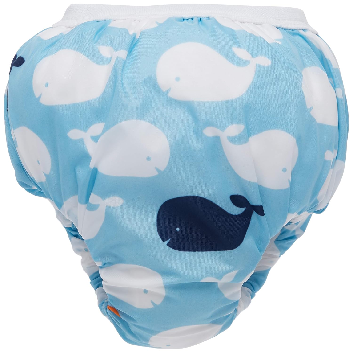 Kushies Baby Waterproof Training Pant, 2229 Pounds, Blue Whales, Small Baby