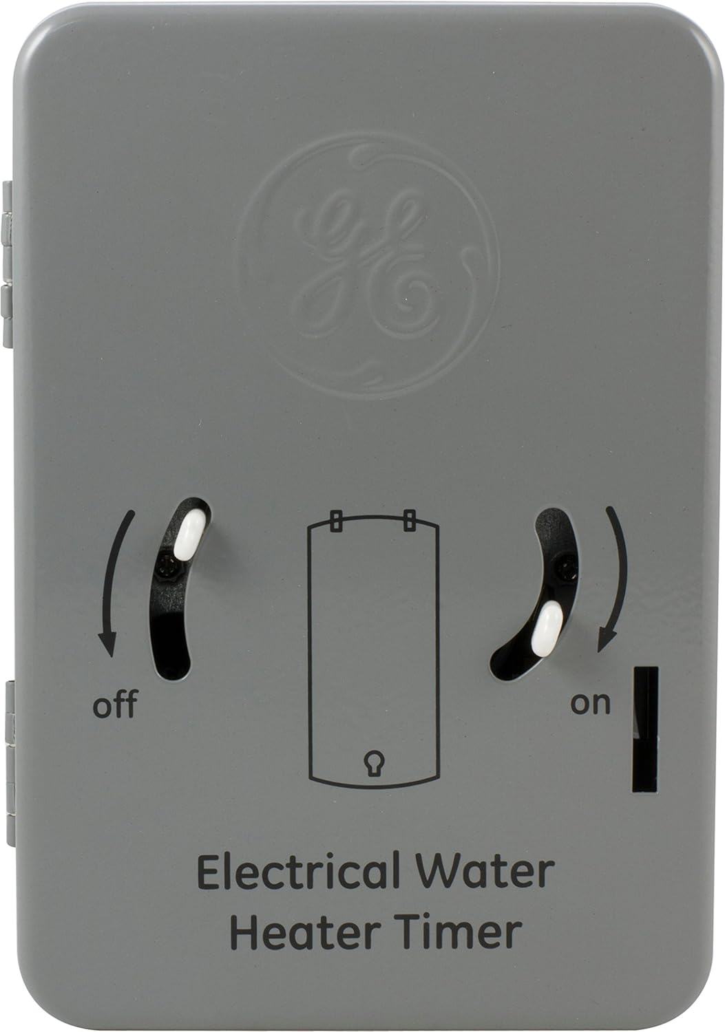 One-Day Sale: Up to 50% Off GE 24-Hour Indoor Heavy Duty Mechanical Water Heater Timer Switch - 240 VAC - NEMA 1-Rated Metal Enclosure 40 Amp, Lockable and Tamper Resistant, Double Pole Single Throw, 15328