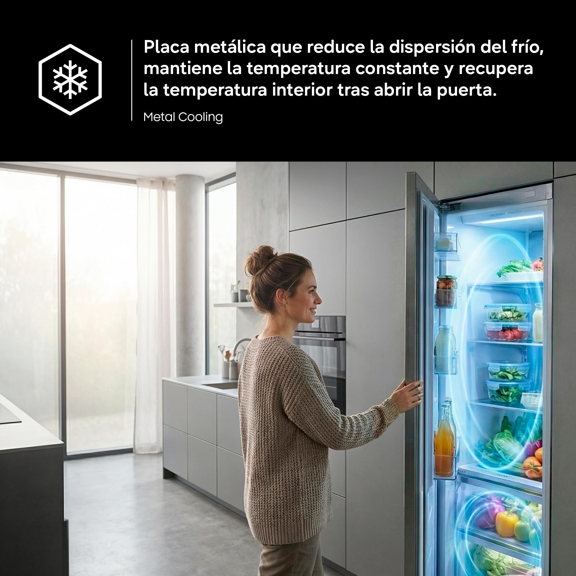 Samsung Frigorífico French Door Bespoke AI Family Hub 183cm 636L Clase E Grafito RF65DG9H0EB1EF