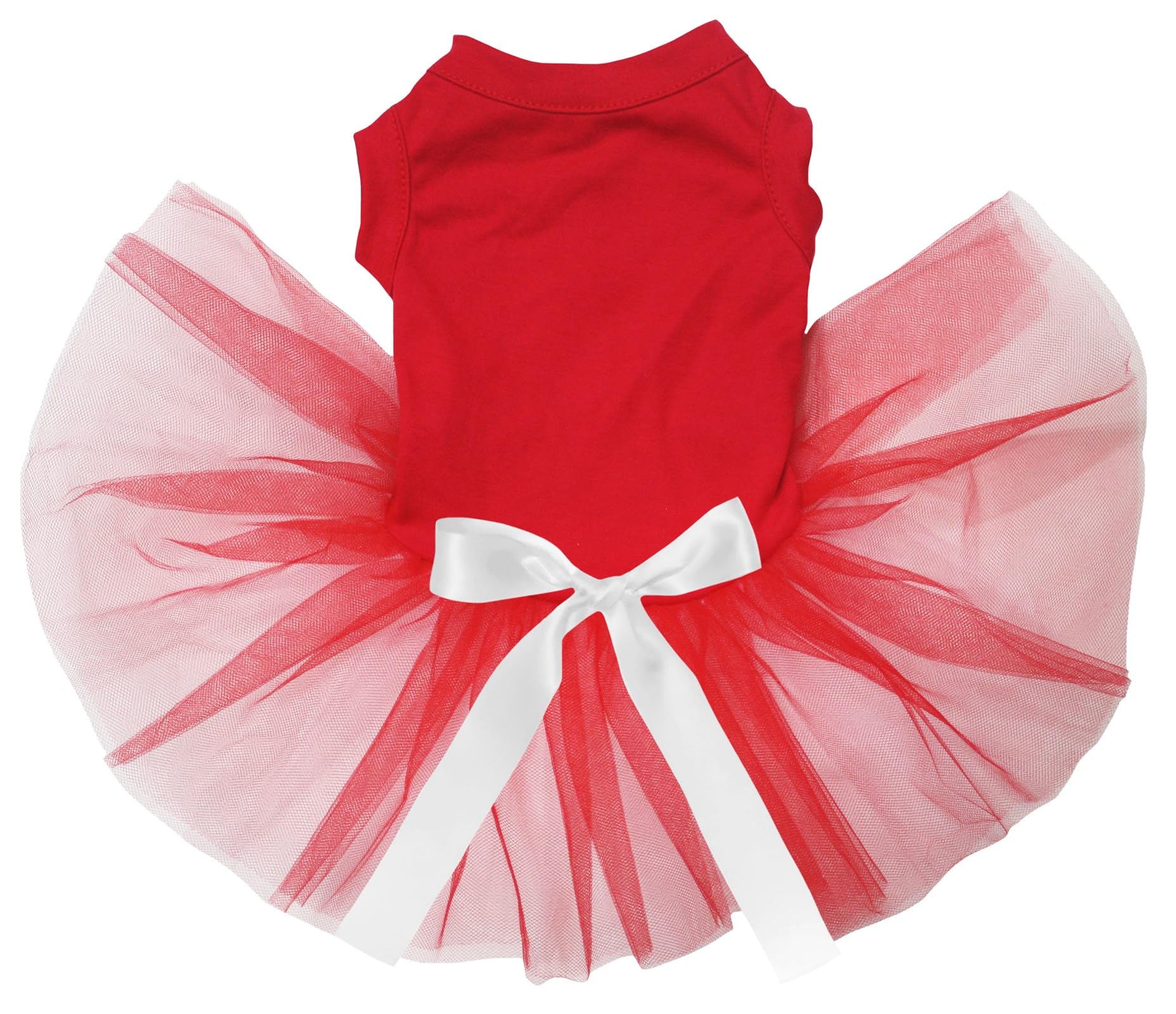 Robe tutu rouge pour chien vêtement de fête taille L uni