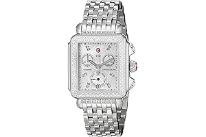 Women's Deco Analog Display Swiss Quartz Silver Watch