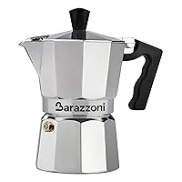 Barazzoni La Caffettiera Alluminio 6 Tazze. Prodotto certificato dall'Accademia Italiana Maestri del Caffè.