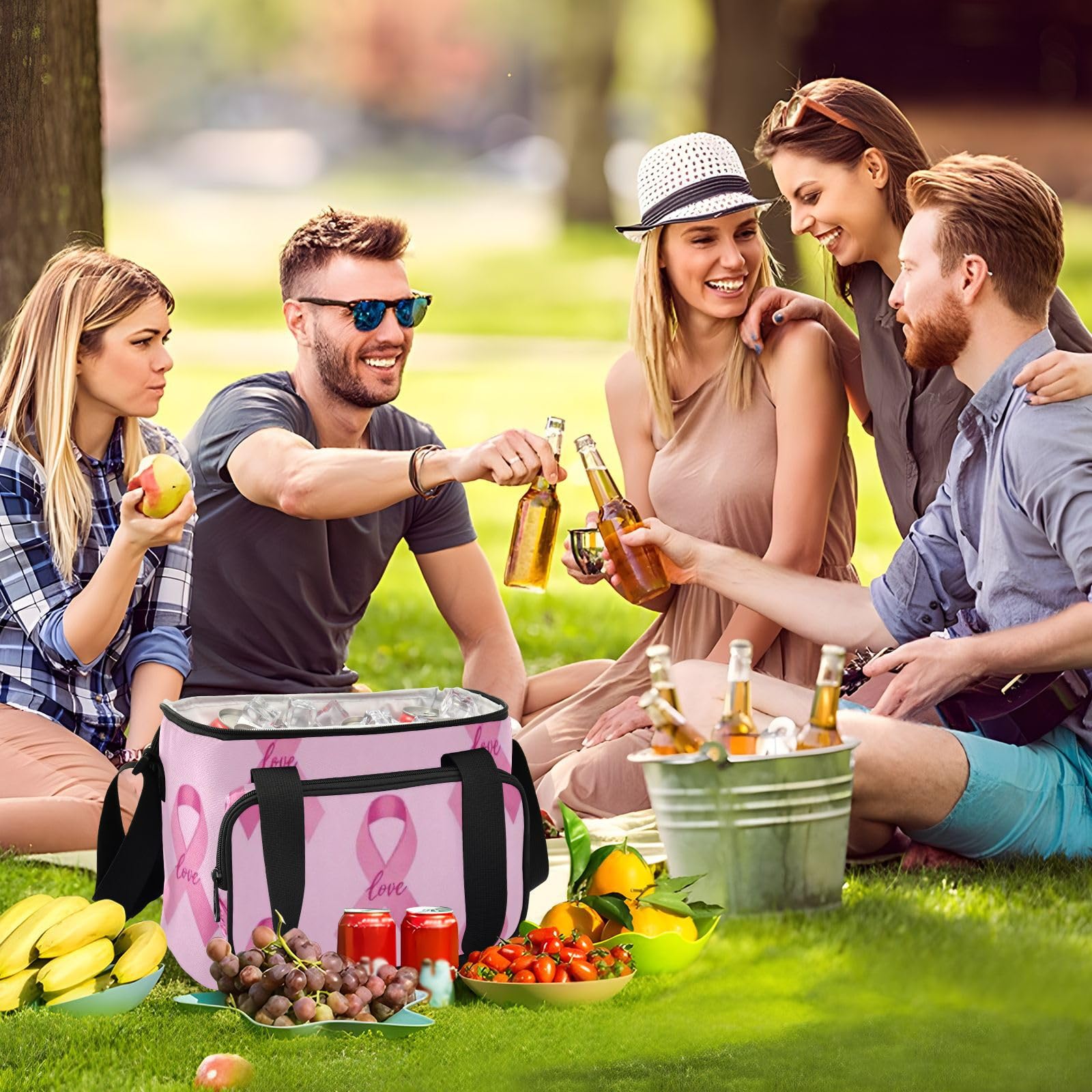 Wudan Miękka wstążka świadomość ręczna torba chłodząca szczelna Potluck Party Office Workers