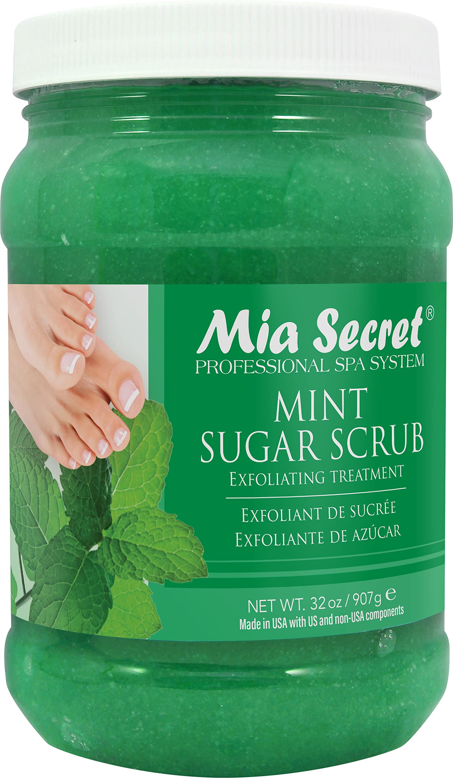 Mia Secret Mint Sugar Scrub for Spa (32 oz)
