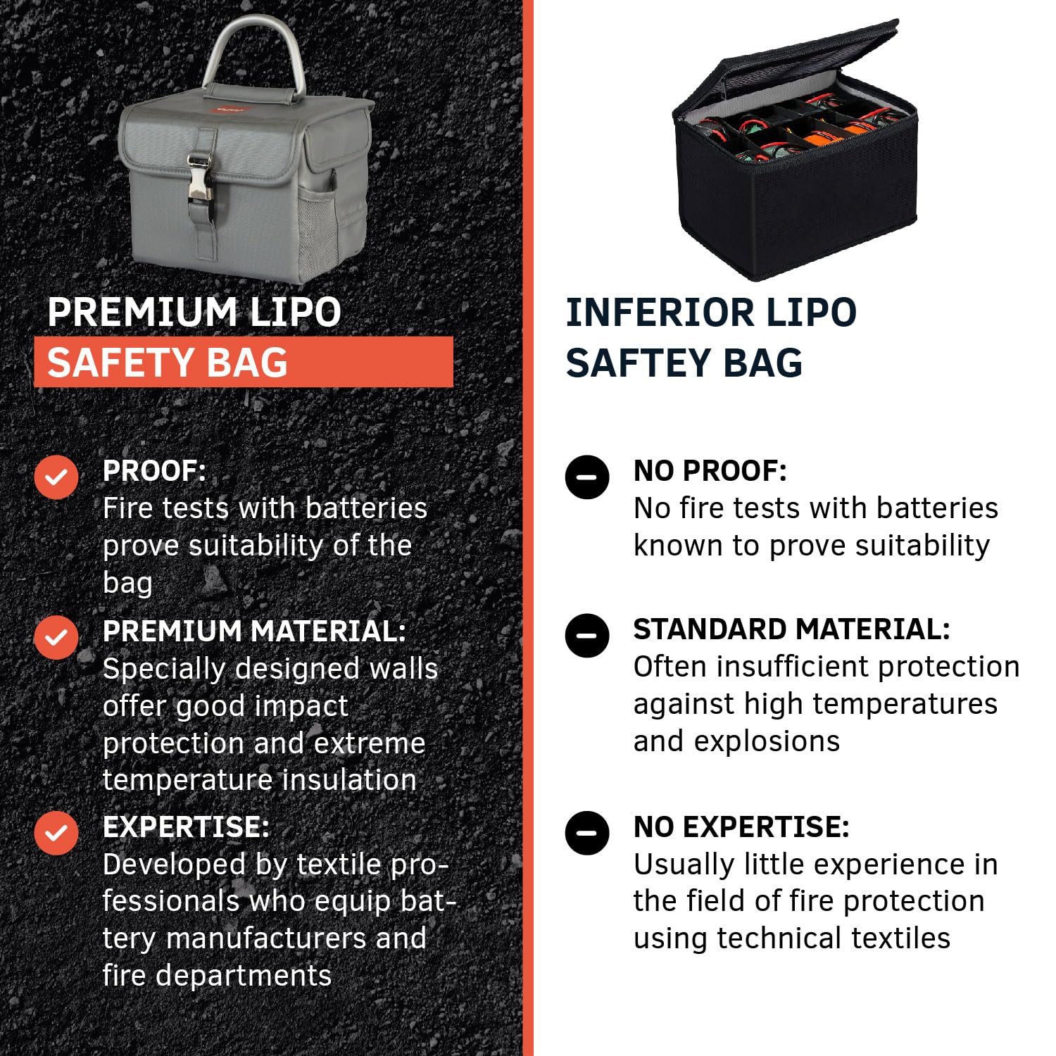 VLITEX Lithium Battery Storage Box L (Large), Grau - Image 3