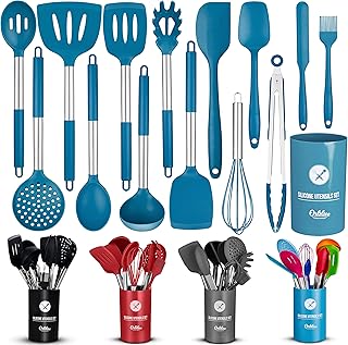 ORBLUE Silicone Kitchen Utensils, 14-Piece Ki...,