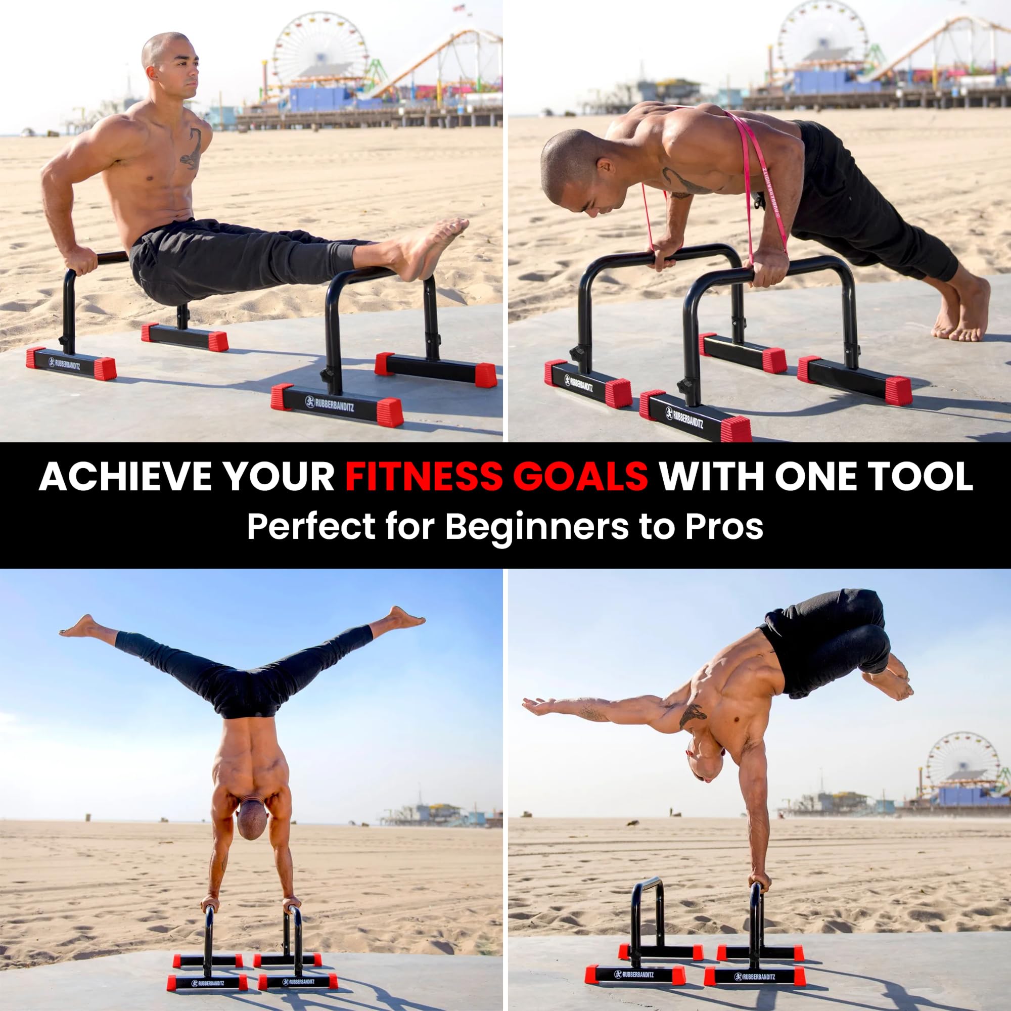 Amazon | Rubberbanditz パラレット プッシュアップ&ディップバー 高