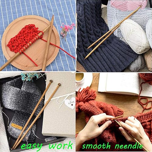 Miniatura 8 de LissomPlume - Agujas de tejer para tejer suéter, talla única