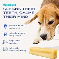 Vista 2 de Native Pet Yak Cheese Himalayan Dog Chews – Palitos dentales de larga duración para razas grandes – 100% masticables naturales de yak del Himalaya