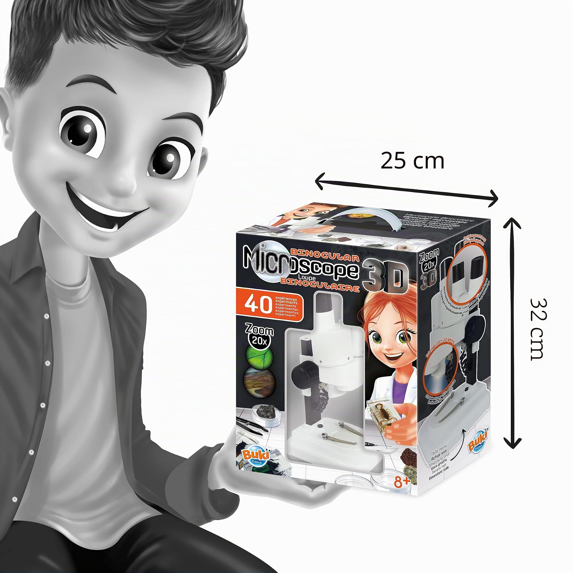BUKI MR500 - Microscopio Binocular 3D