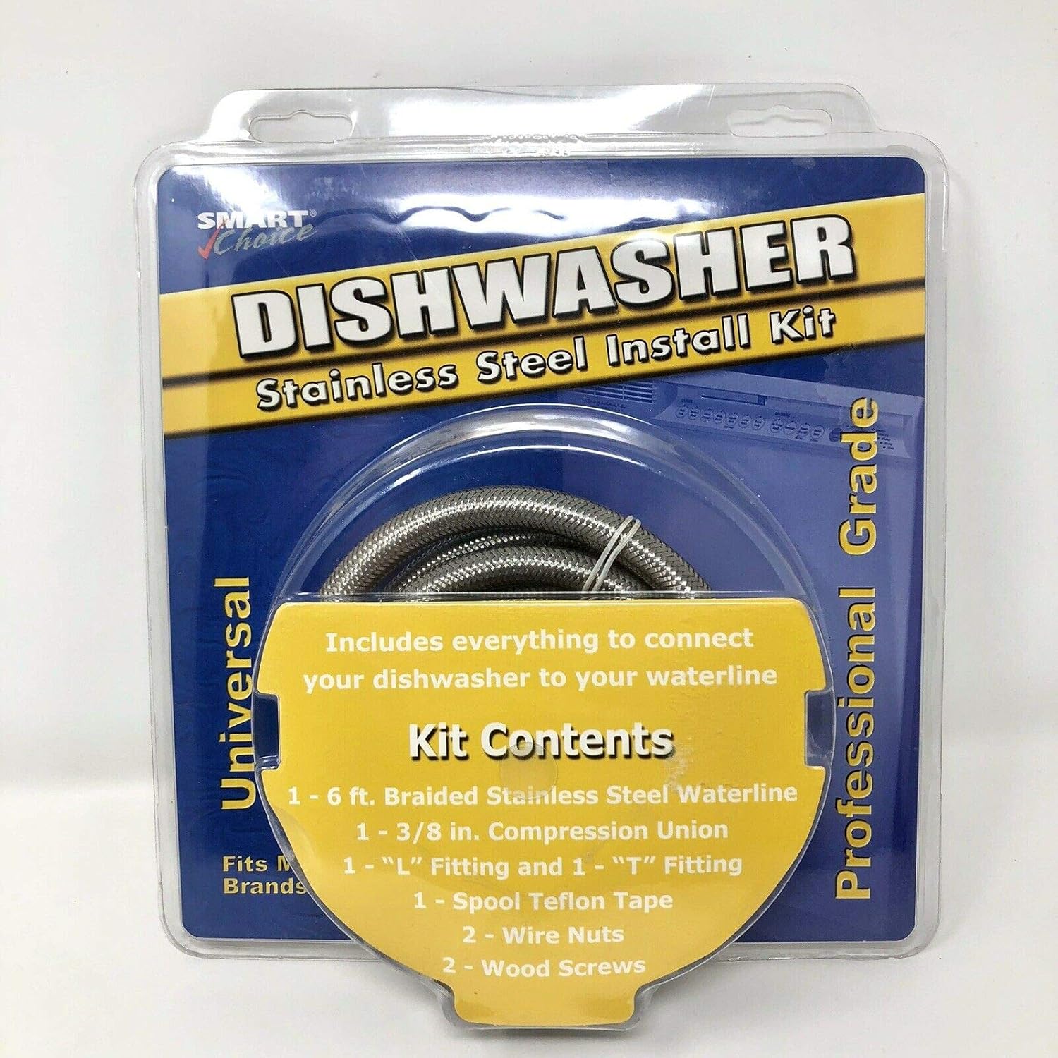 Smart Choice 5305516519 / B5305516519 6 ft StainlessSteel