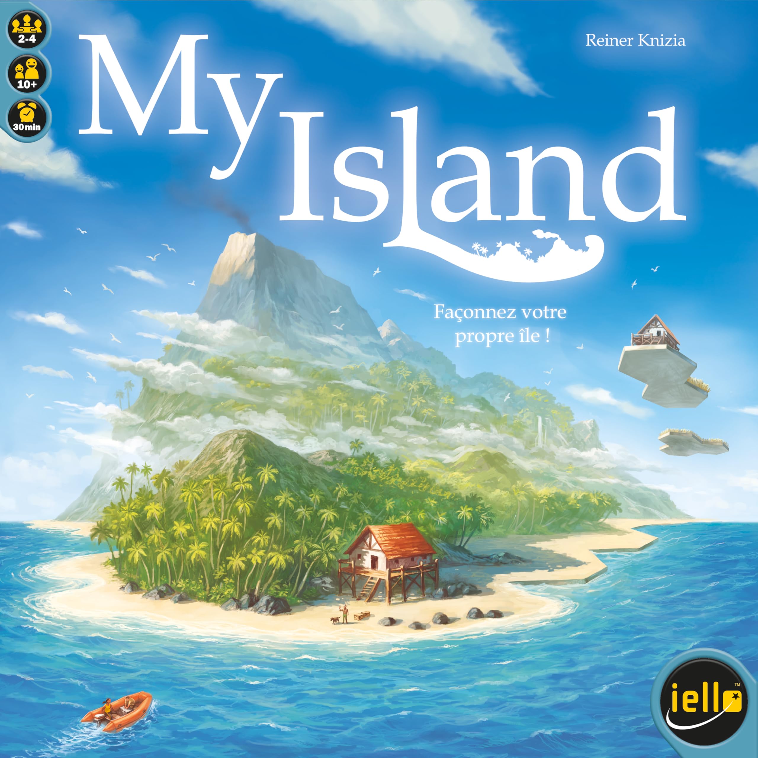 IELLO My Island – Jeu de Société Legacy & Pose de Tuiles – Construisez et Explorez Votre Île en 24 Épisodes – Stratégie & Famille – 2-4 Joueurs | 30 Min | Dès 10 Ans