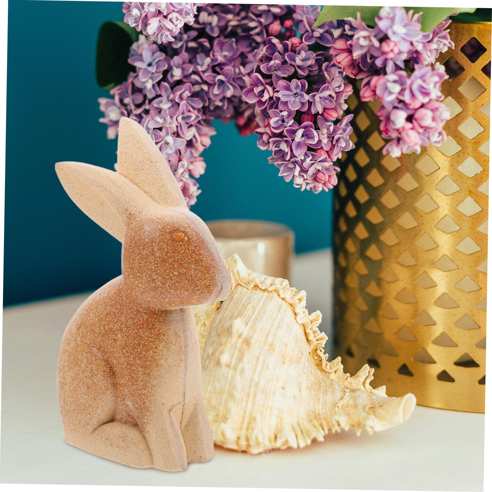 Figuras de Conejo de Madera DIY sin Terminar 4 Piezas para Pintar