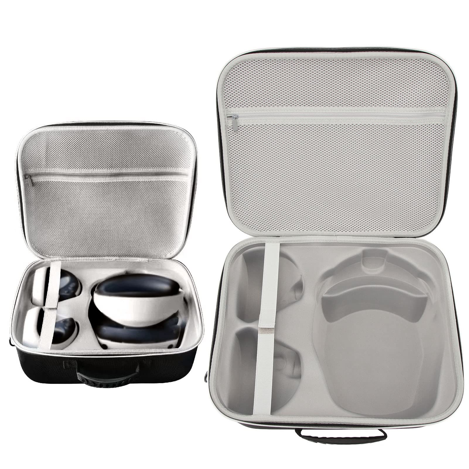 RIZGHWOY Estuche de Transporte Duro Portátil, Bolsa Impermeable con Cremallera EVA para PS VR2 con Correa para el Hombro, Bolsa de Transporte Multifunción para Viajar