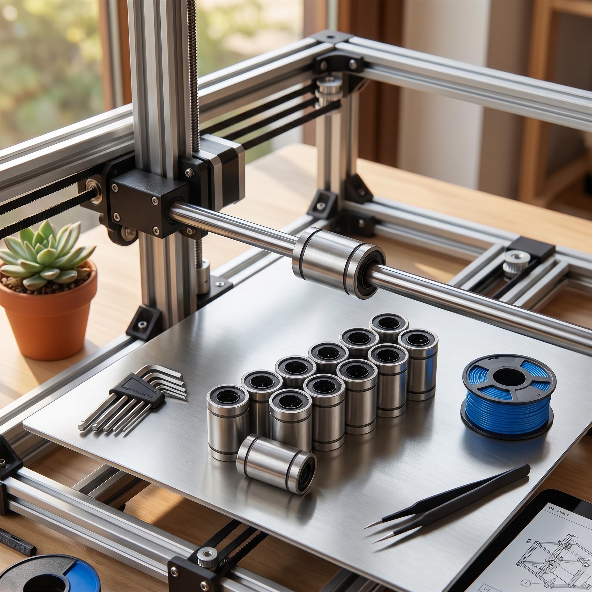 Rodamientos de Bolas Lineales LM8UU 8mm 15mm para CNC Impresora 3D