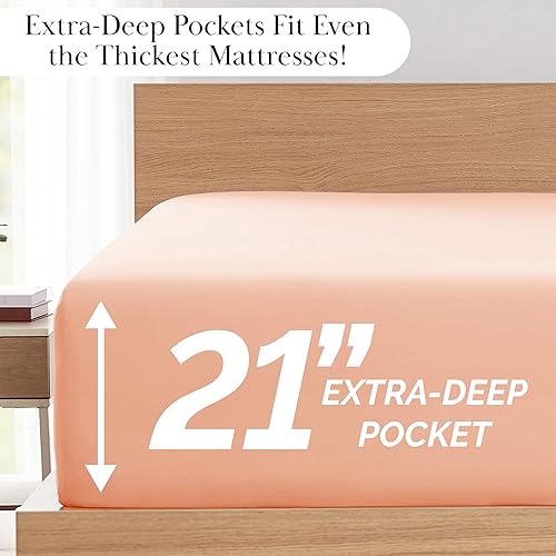 Vista 76 de Southshore Fine Linens®, juego de ropa de cama con bolsillo profundo Negro