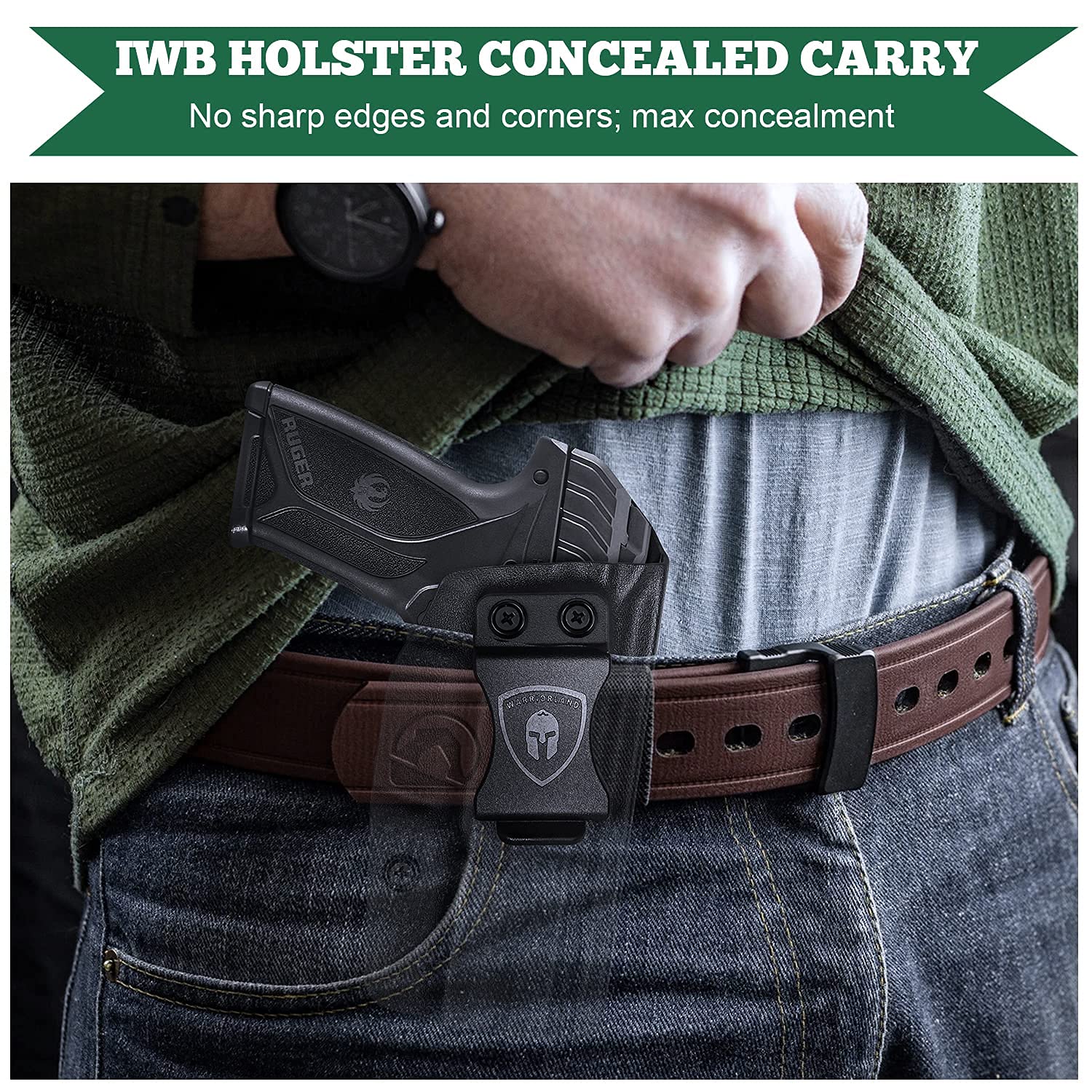 Ruger Security 9mm Holster, IWB Kydex Holster Fit Ruger Security 9 / Compact Pistol