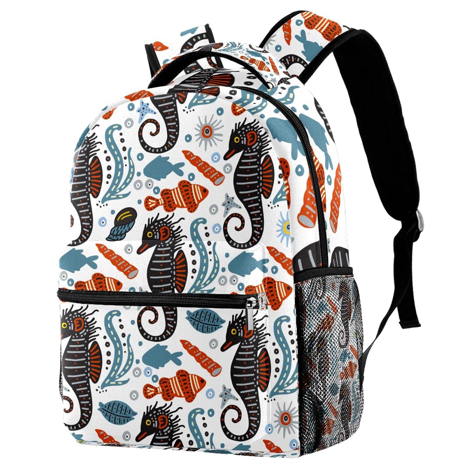 Sac à dos motif dessin animé Hippocampes pour filles et garçons - 7