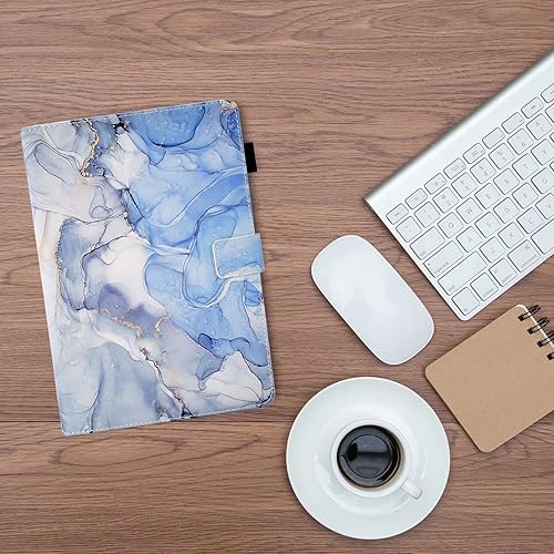 Miniatura 6 de Funut Funda para tablet Fire HD 10 (975 generación, versión 201920172015), funda inteligente delgada de piel sintética con función de encendido y