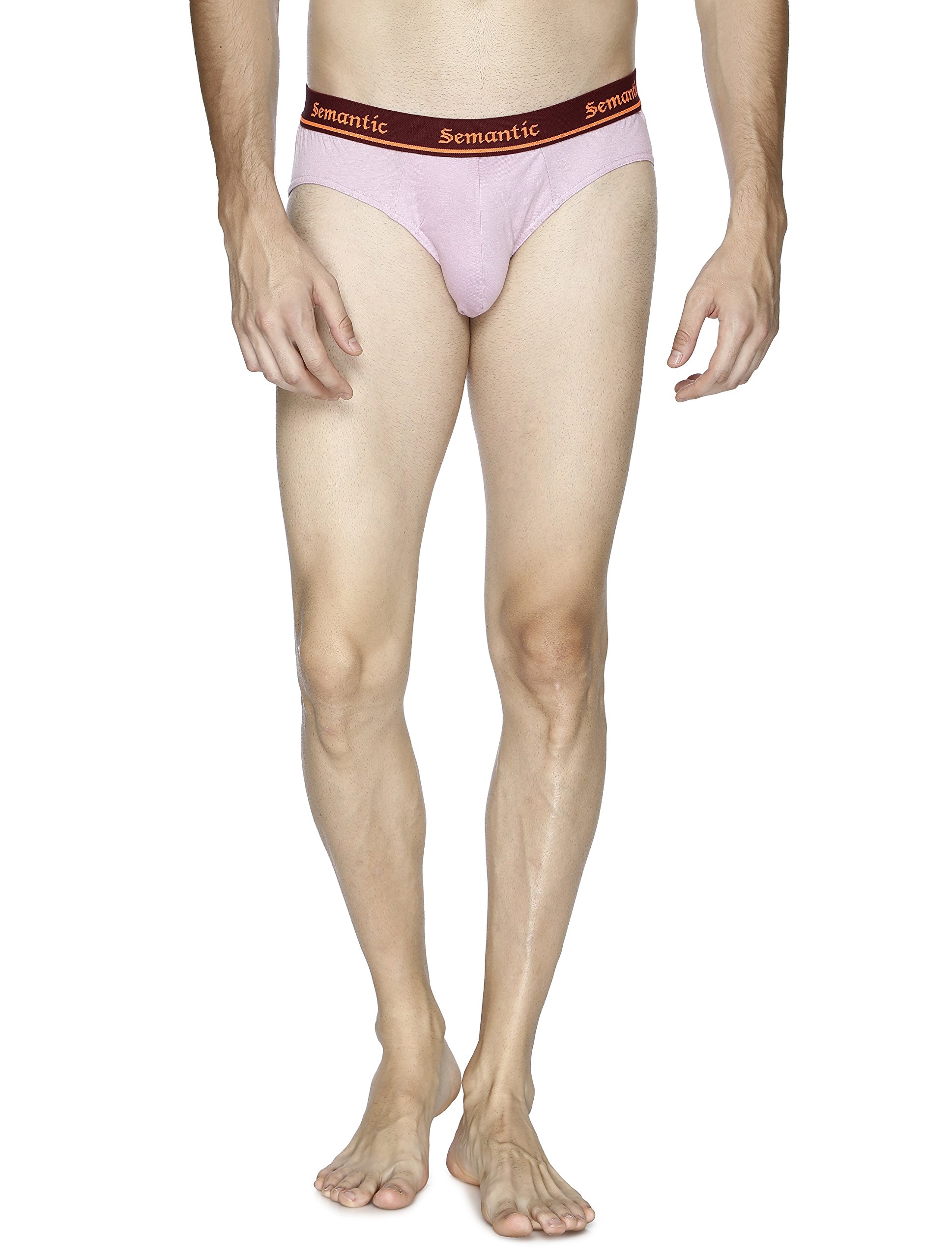 semantic Men's Regular Rise Elastic Waistband White Color Cotton Brief for Men's with Design on it Underwear Available in-picture-13