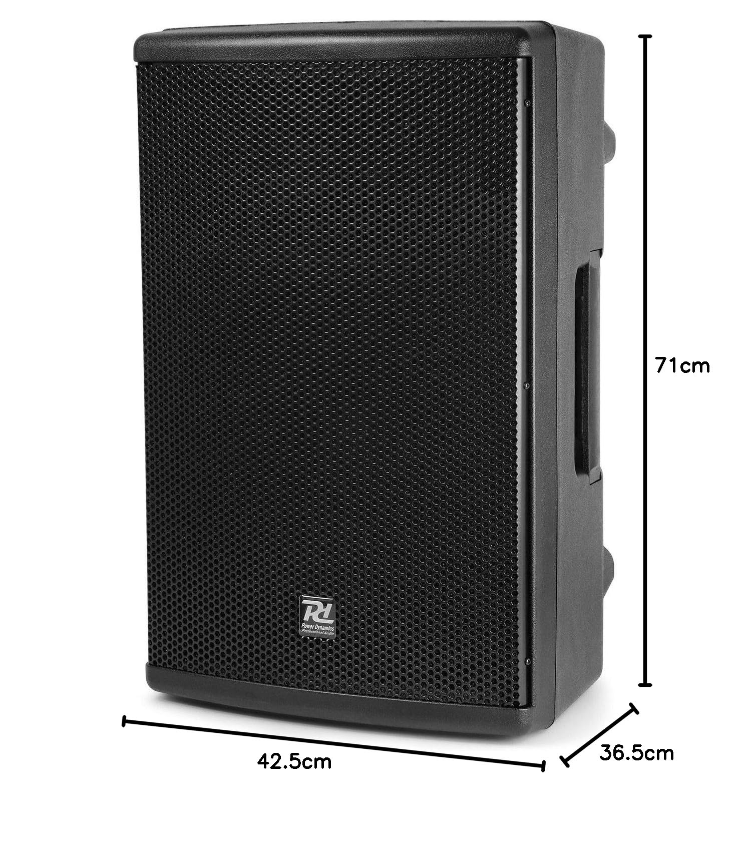 Power Dynamics PD415P - Enceinte Passive, Puissance de 1400 Watts, 2 Voies, 15 Pouces, Tophat, Idéal pour Les DJ Mobiles