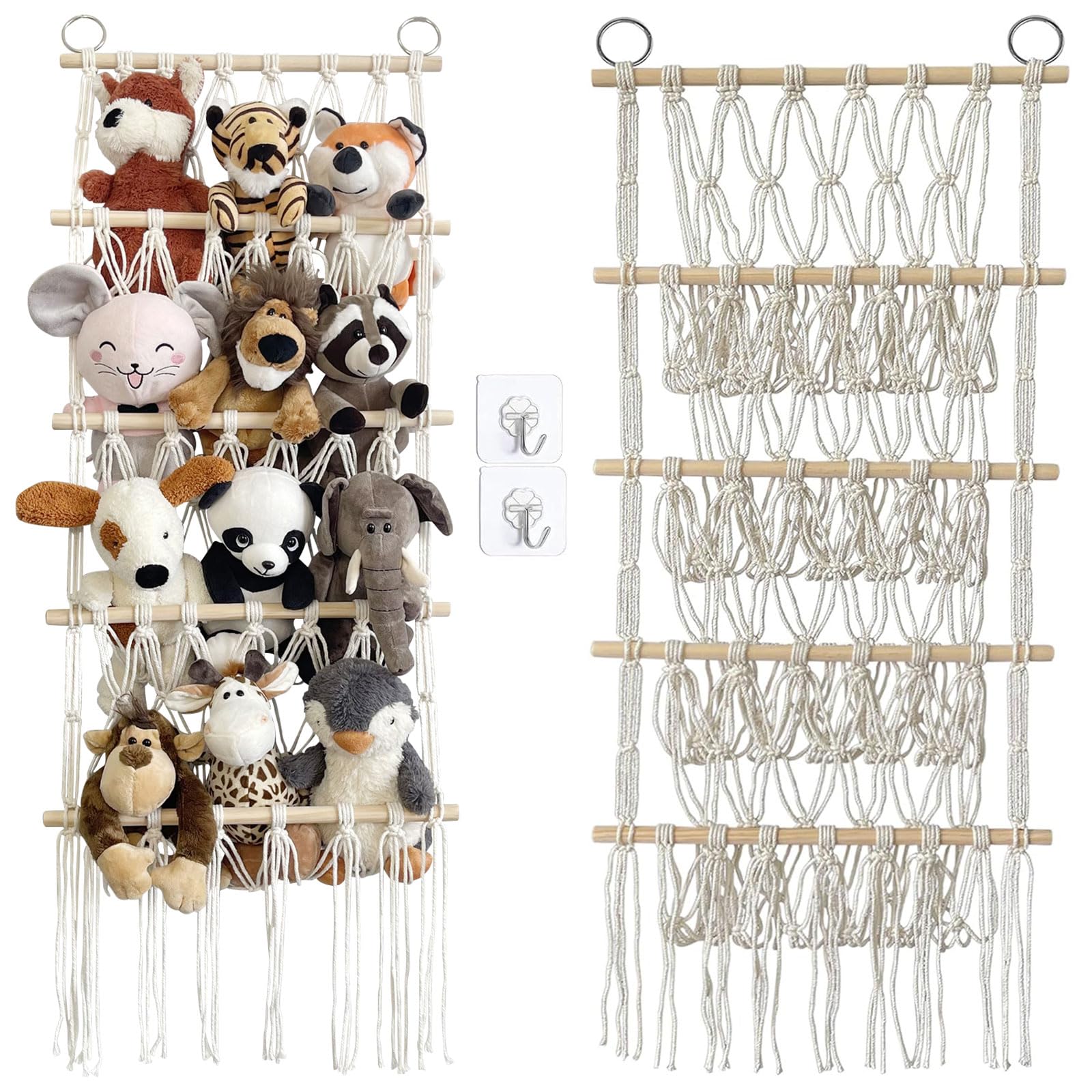 Hamac de rangement peluchess enfant pour salon et chambre rangée